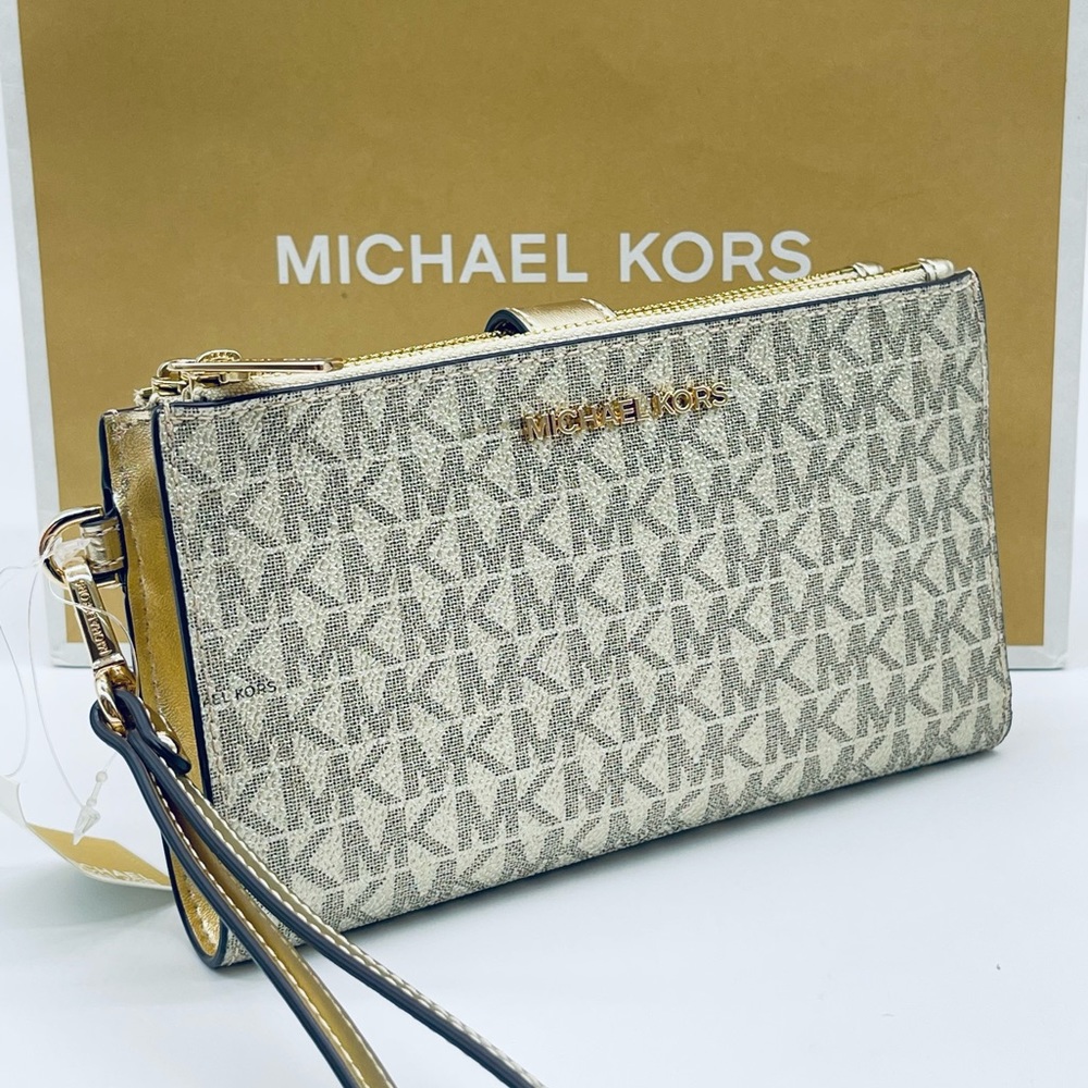 Michael Kors Large Double Zip Wallet Wristlet